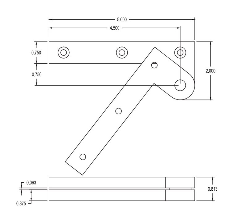 Brusso Brass Offset Pivot Hinge L19 Classic Hand Tools Limited