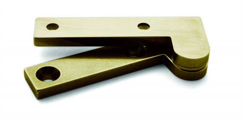 Brusso Brusso Brass Offset Pivot Hinge L-23