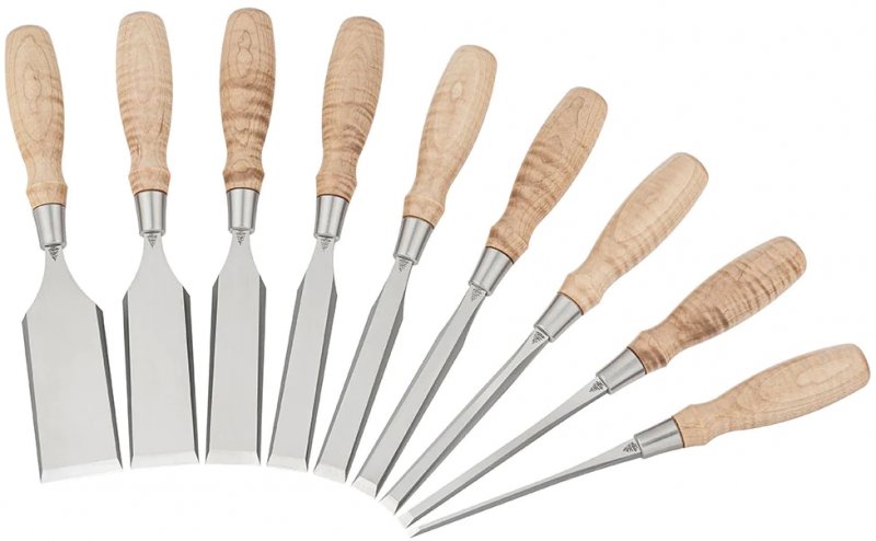 Blue Spruce Blue Spruce Optima Bench Chisels - Set of 9