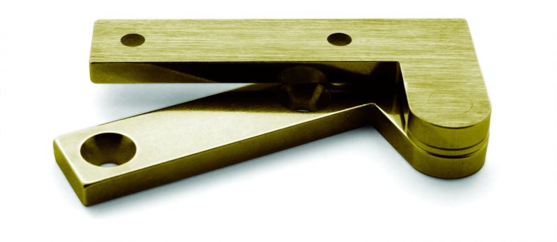 Brusso Brusso Brass Offset Pivot Hinge L-39