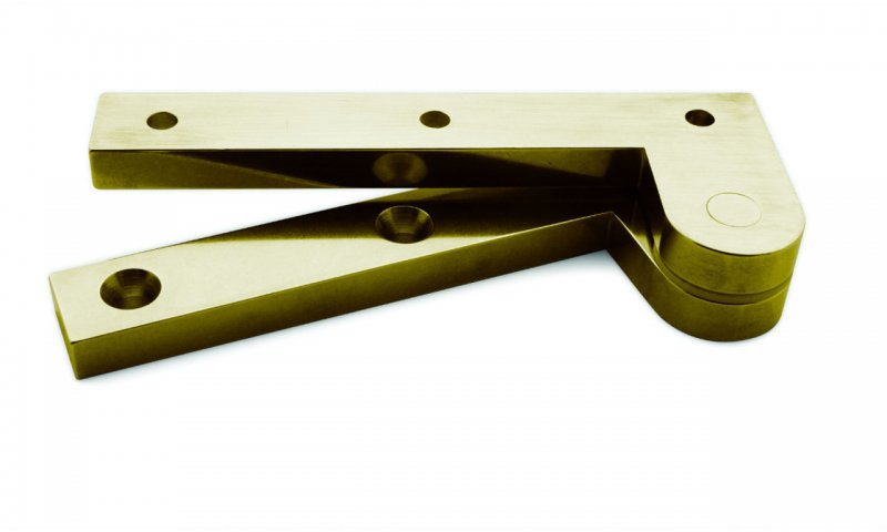 Brusso Brusso Brass Offset Pivot Hinge L-97