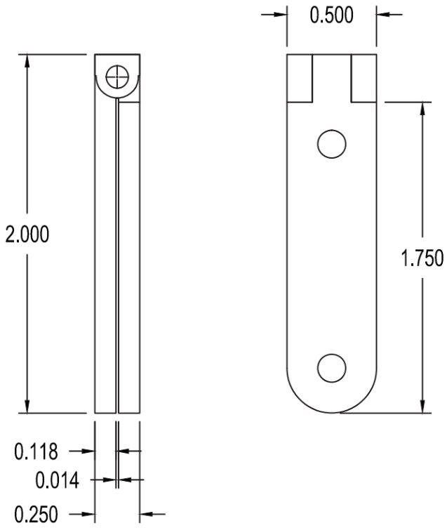 Brusso Brass Side Rail Hinge SR680 Classic Hand Tools Limited