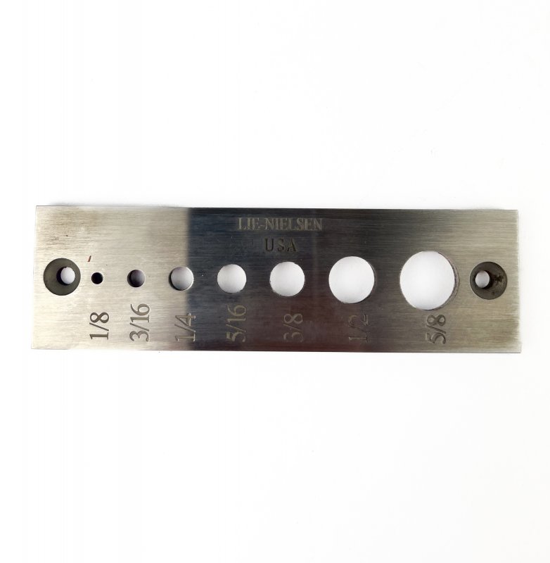 Friday Finds Lie Nielsen Imperial Dowel Plate in LN Leather Wallet [Preowned, SOLD]