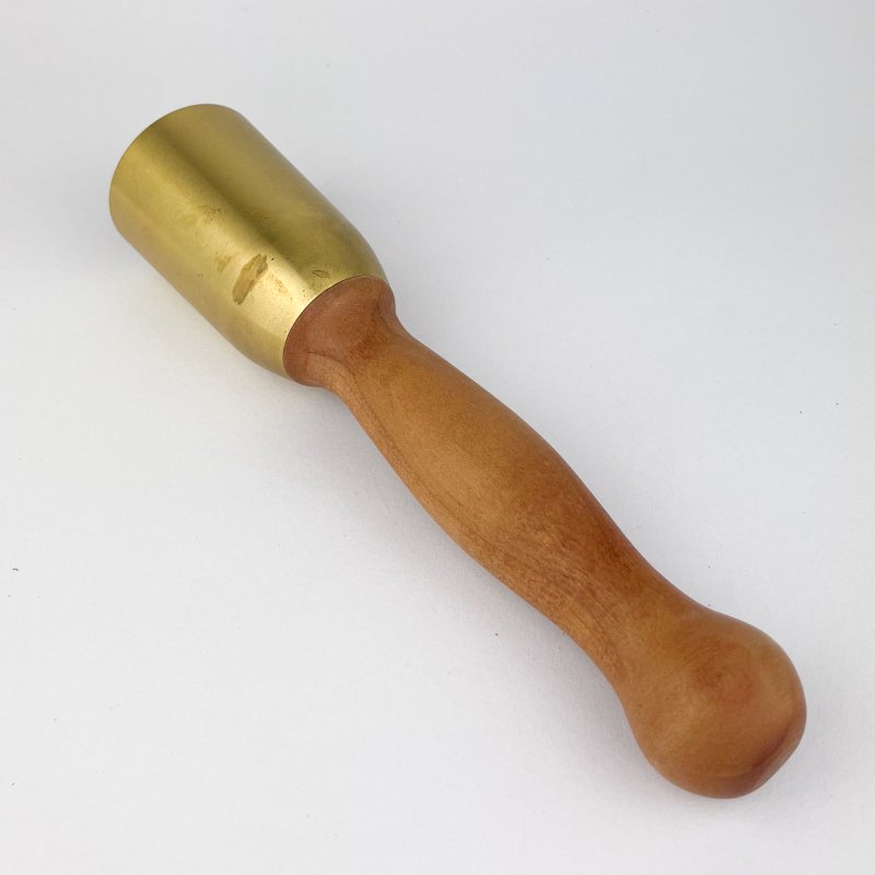 Friday Finds Large Carving Mallet - Brass Head - Swiss Made [Preowned, SOLD]