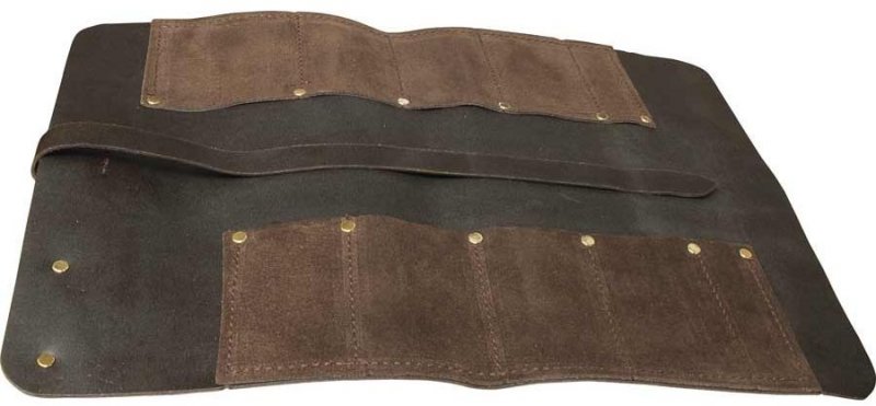 Connell of Sheffield 8 Pocket Leather Chisel Roll