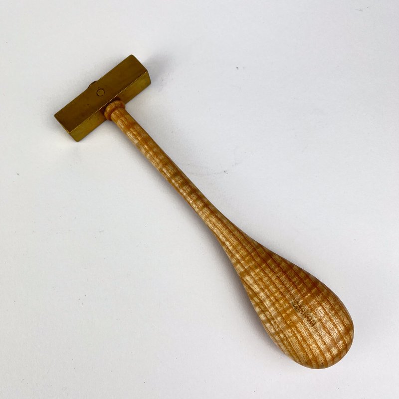 Friday Finds David Barron -  Attractive Brass Headed Hammer [Preowned, SOLD]