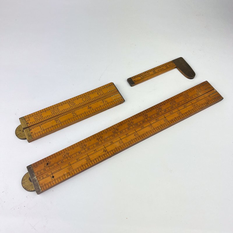 Friday Finds Rabone & E Preston & Sons - Boxwood & Brass Rules [Preowned, SOLD]