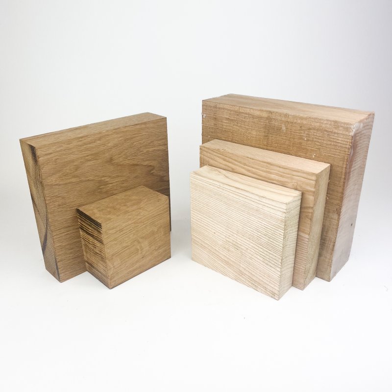 English Oak & Ash Woodturning Blank Bundle