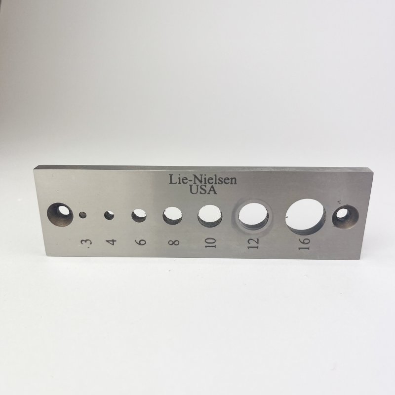 Friday Finds Lie-Nielsen Toolworks - Metric Dowel Plate [Preowned]