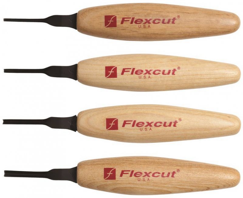 Flexcut Flexcut 60 deg. Parting Micro Tool Set MT700