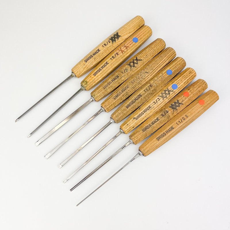 Friday Finds 8 Pfeil Carving Tools – full size –  for fine detail work [Pre-owned]