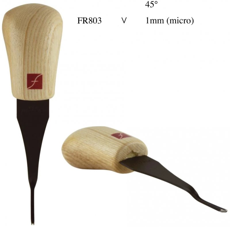 Flexcut Flexcut 45-degree Palm V-Tool – 1mm FR803