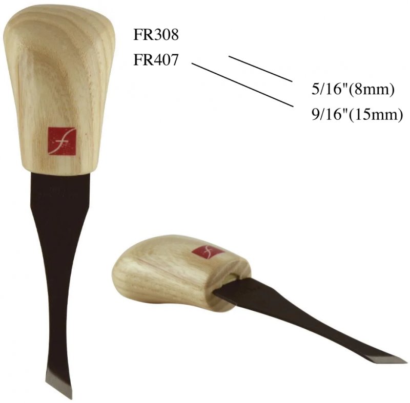 Flexcut Flexcut #2 Skew Palm Chisels - Double Bevel