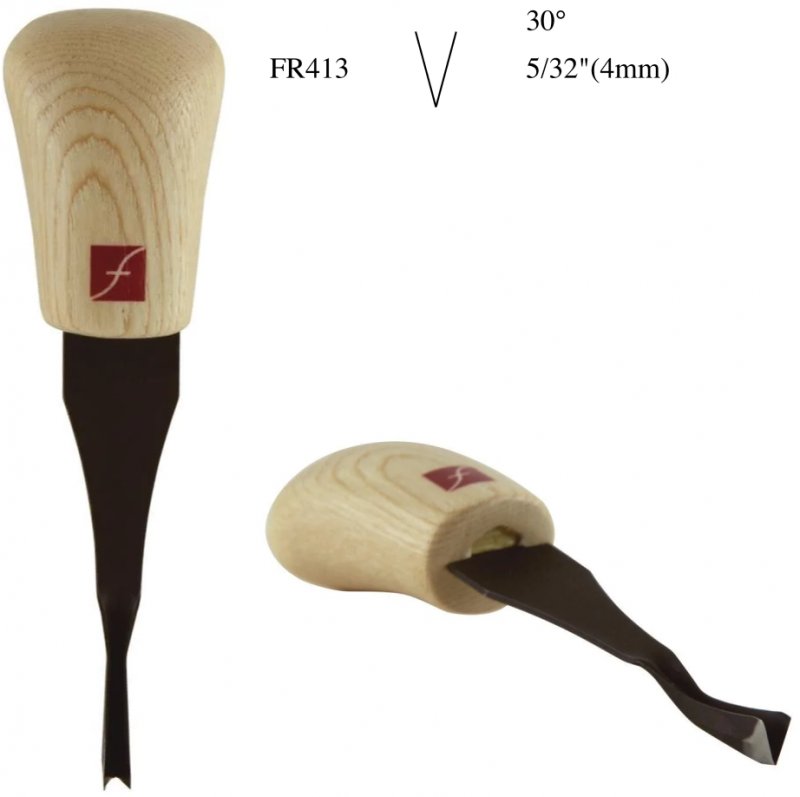 Flexcut Flexcut 30-degree Palm V-Tool - 5/32'' (4mm) FR413