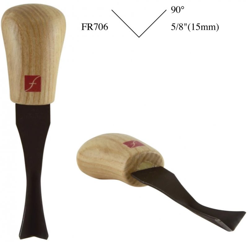 Flexcut Flexcut 90-degree Palm V-Tool - 5/8'' (15mm) FR706