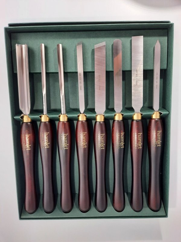 Hamlet Woodturning Boxed Set 8 piece Classic Hand Tools Limited