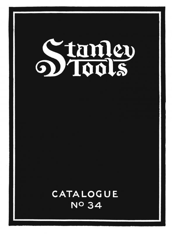 Lost Art Press Stanley Catalogue No. 34