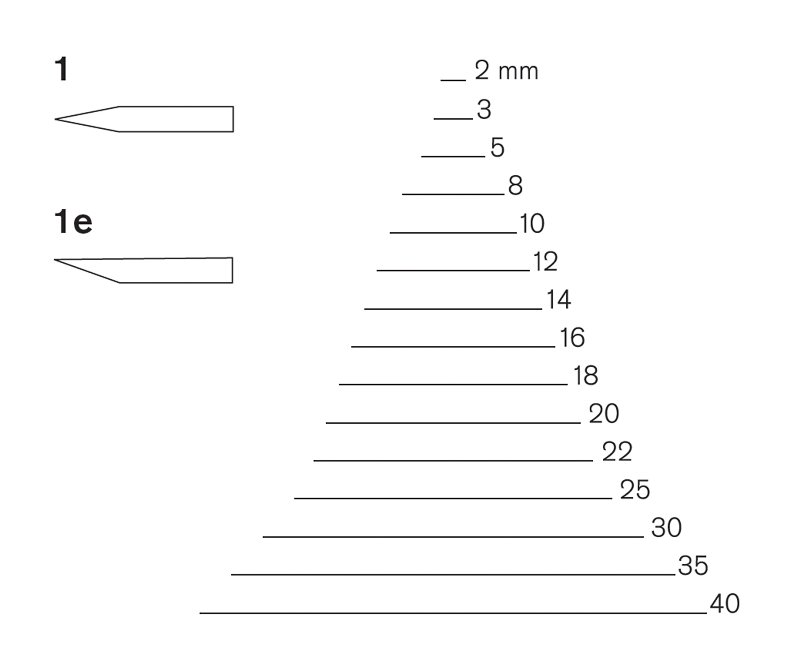 Pfeil Pfeil Series 1 - Double Bevel Chisel