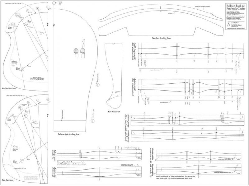 Lost Art Press Chairmaker's Notebook - Full-size Plans