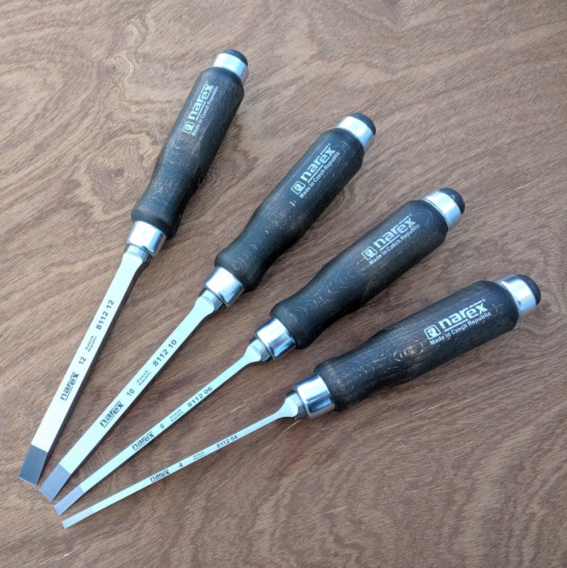 Narex Narex Mortice Chisels - Set of 4