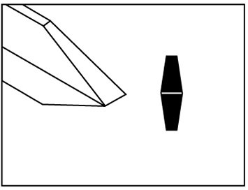 Robert Sorby Robert Sorby Diamond Section Parting Tool