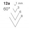 Pfeil Pfeil Series 12a - Spoon Bent V-tool (60°)