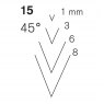 Pfeil Pfeil Series 15 - 45° V Parting Tools