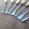 Auriou Chris Pye - Short Fishtail Gouges Set of 7 with Tool Roll