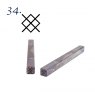 Henry Taylor Woodcarving Punch - Diamond Pattern Henry Taylor Woodcarving Punch - Diamond Pattern
