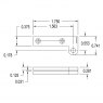 Brusso Brusso Brass Offset Pivot Hinge L-37