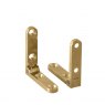 Brusso Brusso Brass Side Rail Hinge SR-638