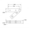 Brusso Brusso Brass Centre Pivot Hinge ST-80