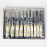 Friday Finds IYOROI Japanese Chisels (with Boxwood Handles) - Set of 10 [Preowned, Unused, SOLD]