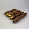 Friday Finds 5 French Walnut Handles (with Tapered Brass Ferrules) [Clearance, SOLD]