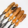 Friday Finds 5 Vintage Boxwood London Pattern handled gouges by Robert Sorby [Preowned]