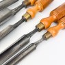 Friday Finds 5 Vintage Boxwood London Pattern handled gouges by Robert Sorby [Preowned]
